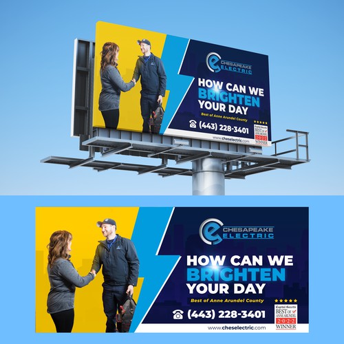 Chesapeake Electric Billboard Design by #hjp