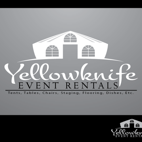 New event and party rental company needs a fun, modern and professional logo. Design by Acidpoptart