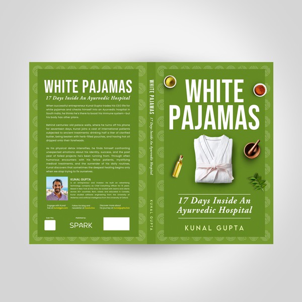 Book cover narrating experience inside an Ayurvedic Hospital 