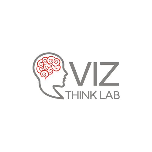 A logo on how Viz Think Lab uses visual thinking drawing skills to promote business creativity Design by tutubis