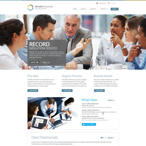 Web page design contest entry by Spillo (Luigi Burrelli)
