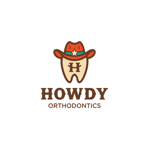 ISO fun, youthful, western themed logo for an orthodontic dental practice in the suburbs Design by DigitArte