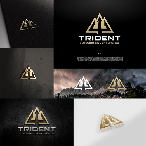 We need a powerful Trident Outdoor Adventure Company logo! Design by jimzz