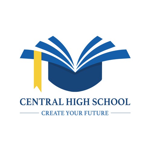 Business and tech High school logo design Design by Aaden Studios