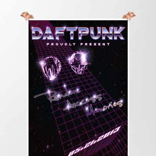 99designs community contest: create a Daft Punk concert poster Design réalisé par rzkyarbie