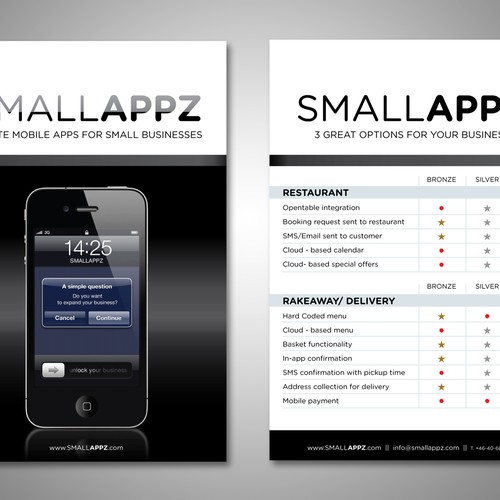 New postcard or flyer wanted for Smallappz Design by PenelopeD