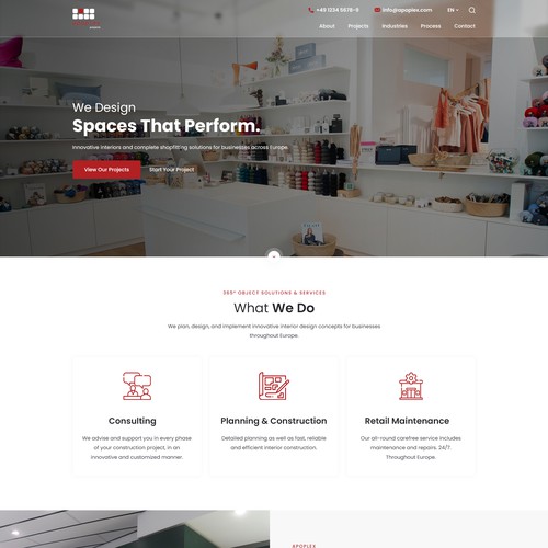Web page design contest entry by AKDCreative
