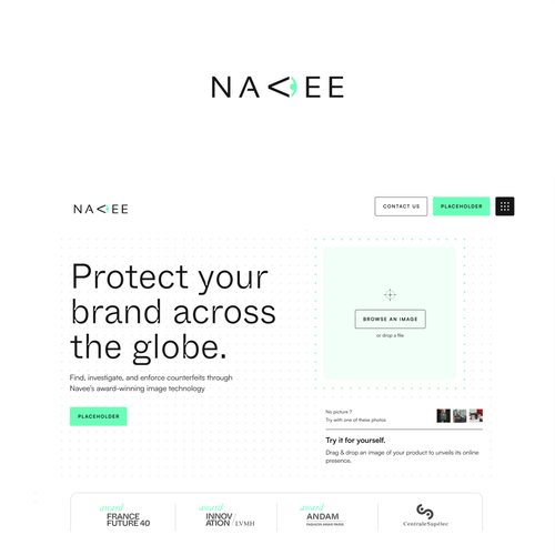 Powerful anti-counterfeiting logo for our startup! Design by 71Z Dezign