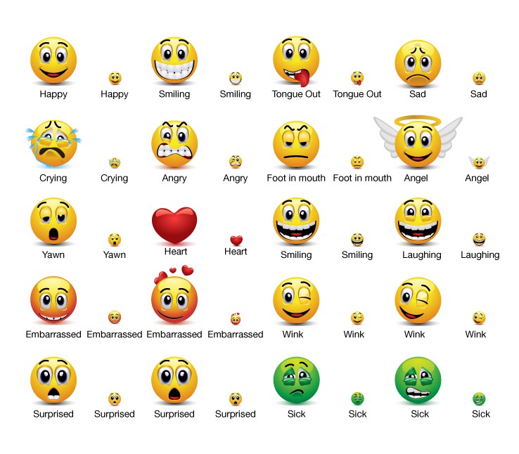 Emotion Icons for Mobile Messaging App | Icon or button contest