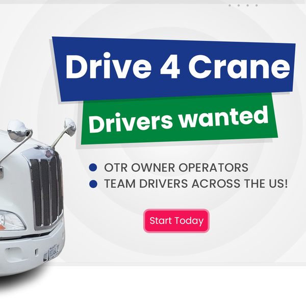 banner landing page website for driver wanted