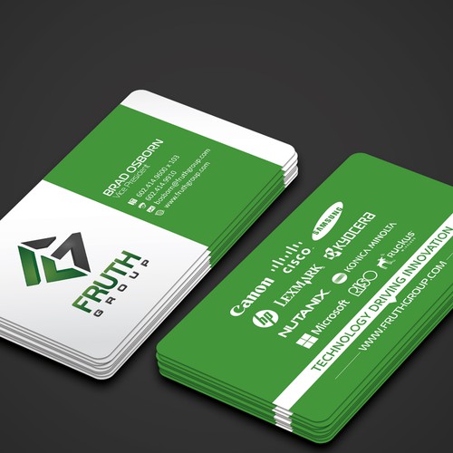 New High Tech Business Cards for High Tech Company Design by (VEER)