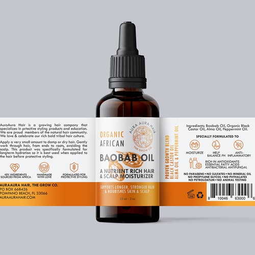 Proven Hair Growth Oil Design von PolinaShee