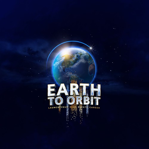 Realistic Logo for "Earth to Orbit" Sales Course. Achieve financial freedom through real estate. Design by Workpit