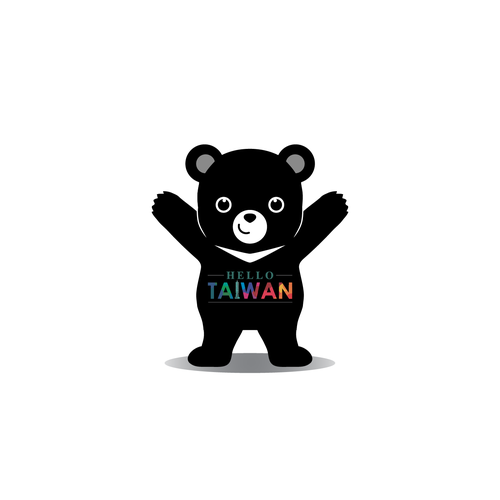 Hello Taiwan Black Bear Design by 3dami