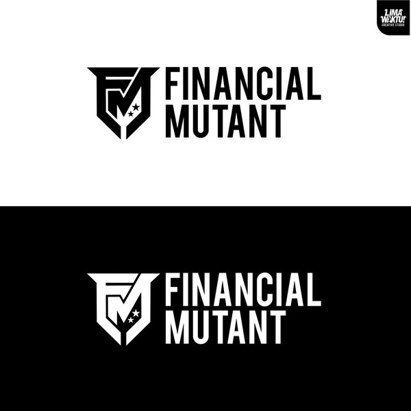 Design by limawaktu studio titled "monogram logo for Financial Mutant"