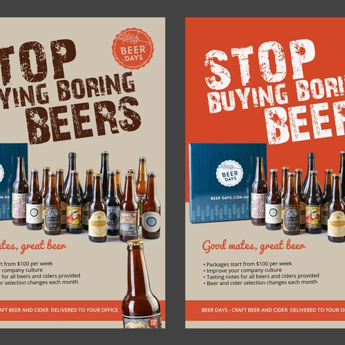 Design Flier for Craft Beer delivery service Diseño de AZ™