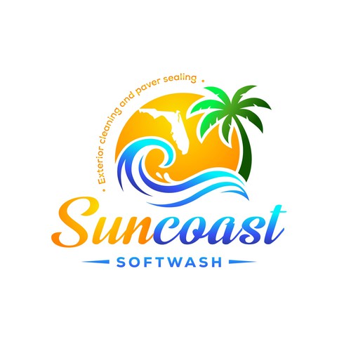 A logo for a softwash company that is appealing and inviting Diseño de Parbati