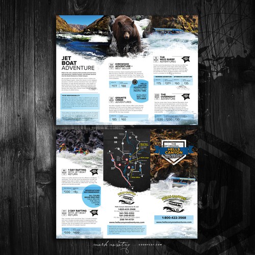 Design by CookyCat titled "Deepest River Gorge in North America - Hells Canyon Adventures"