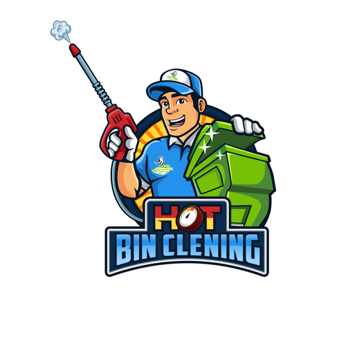 Designs | Hot Bins Cleaning - Trash Can Cleaning | Logo design contest