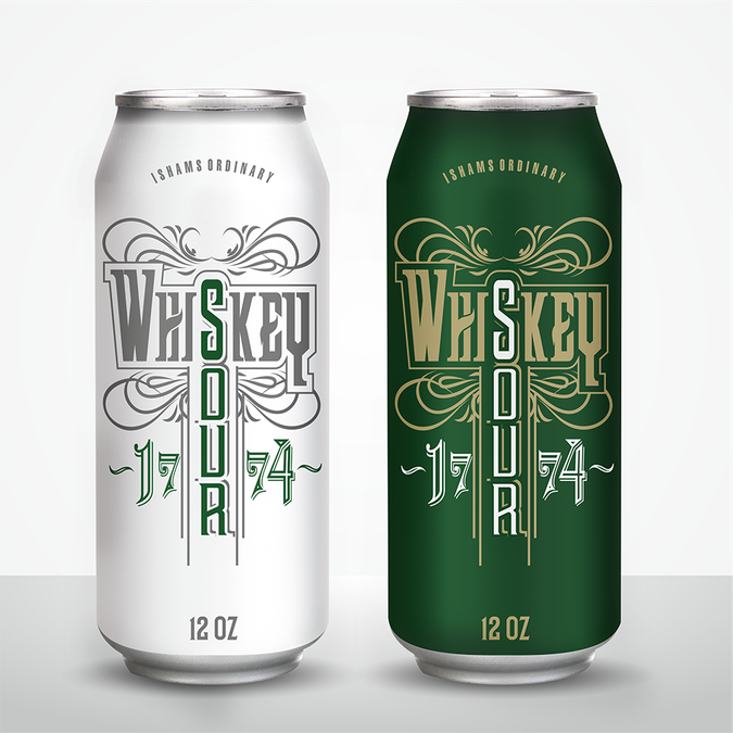 whiskey sour in a can Product label contest