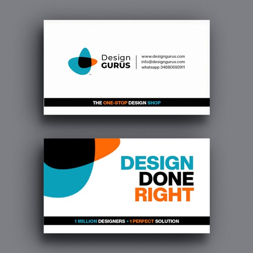 Business Card for DesignGurus.com Design réalisé par Xclusive16