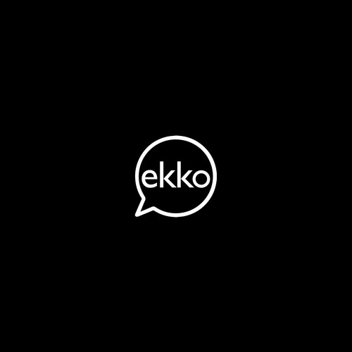 SIMPLE LOGO - ekko Letters then dm after Design by Saveht