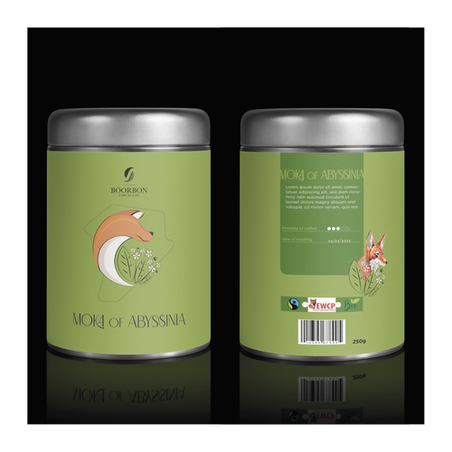 Artistic, luxurious and modern packaging for organic and fair trade coffee bean Diseño de OfélieDesign