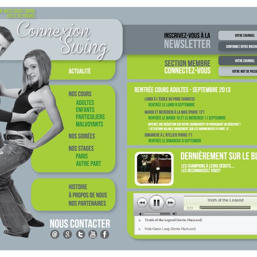 Web page design contest entry by PetiteRouquine