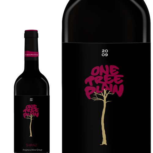 One Tree Plain wine label Design by DPA Design