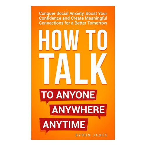 Design a book cover for people who are uncomfortable talking to others Design by Distinguish♐︎