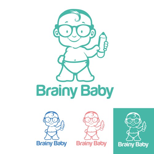 Logo needed for Brainy Baby: Food to Enhance A Baby's Brain! Design by barreto.nieves