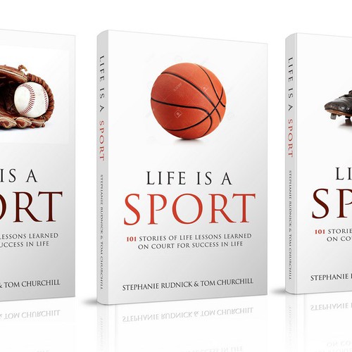 Create a Book Cover for a Sports Book that teaches life skills learned