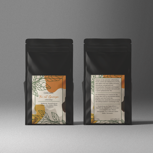 Diseño de Cascara tea label de just.chaosofart