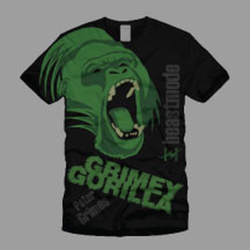 MMA Fighter Tshirt For Grimey Gorilla Design by chelsm61