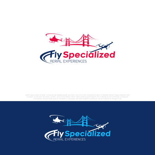 Helicopter | Aviation Company logo for flight experiences Design by Walco