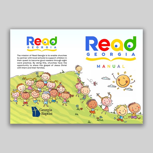 A book cover to inspire volunteers reading to children! Design by mr.red