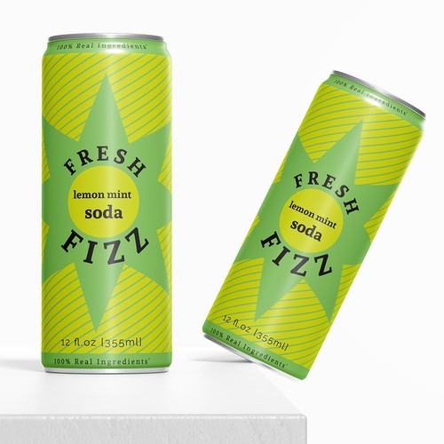 Fresh Fizz Soda Label Design by Shark1@