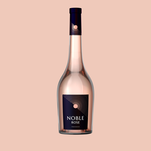 Rose Wine Label Design by Dodda Leite