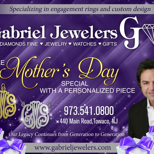 Help Gabriel Jewelers with a new sinage Diseño de sercor80