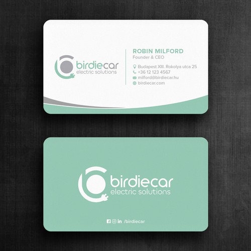 business card for company called birdie Design by Felix SH