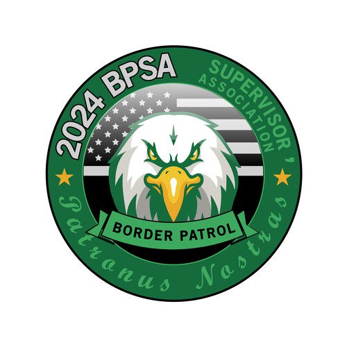 Border Patrol Supervisors Association Eagle Logo Design Design by Safflower YES