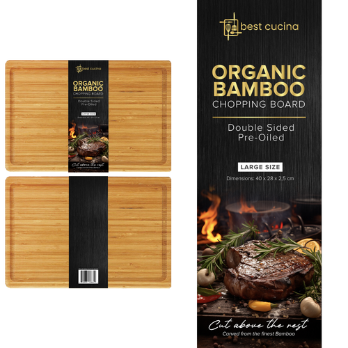 Bamboo Chopping Board Colour Card (2 Bamboo Chopping Board Models) Design by fenina