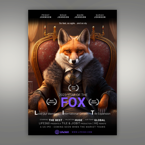 Design di Life360 2023 Year of the Fox Poster di Vivid Project