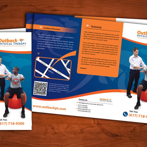 Diseño de Help Outback Physical Therapy with a new brochure design de Artkananta