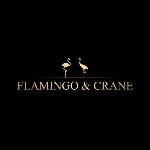 Flamingo & Crane Design by CostinLogopus