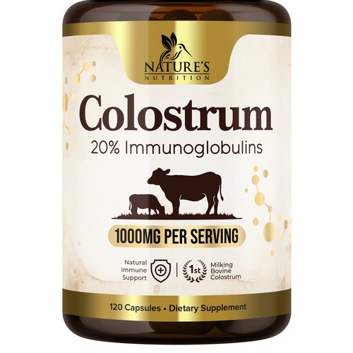 Powerful, Colostrum Design Needed for Nature's Nutrition Design by UnderTheSea™