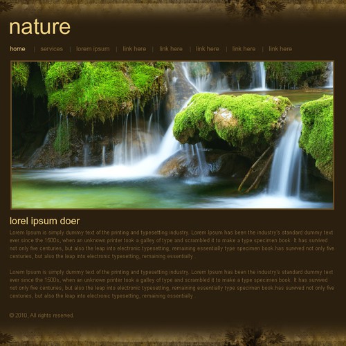 1-3 Page Website Template Design von Creative Chef
