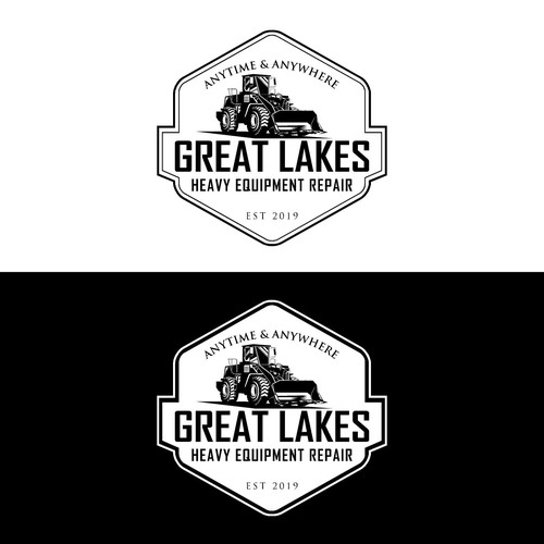 Creative design for heavy equipment repair in the state of Michigan Design by WLD83