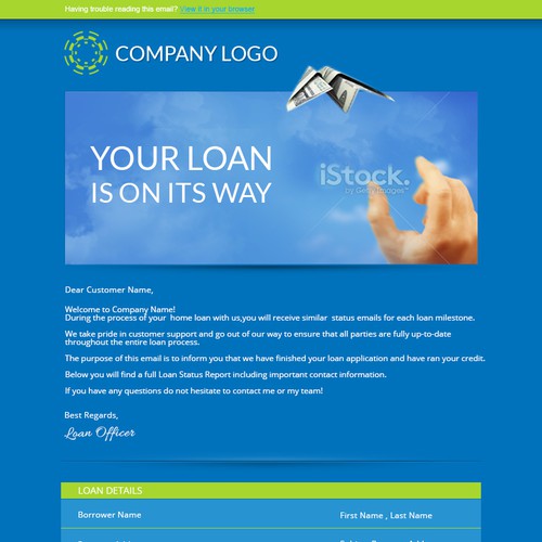 Mortgage Status Alert Email Design by mayapapaya