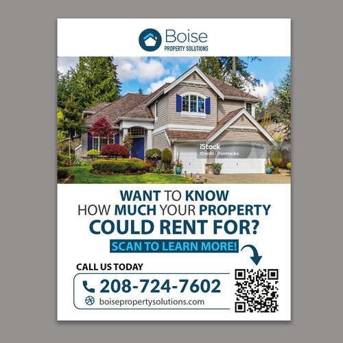 Create an Eye-Catching 1/4 Page Ad for a Leading Property Management Company! Design by Saqi.KTS